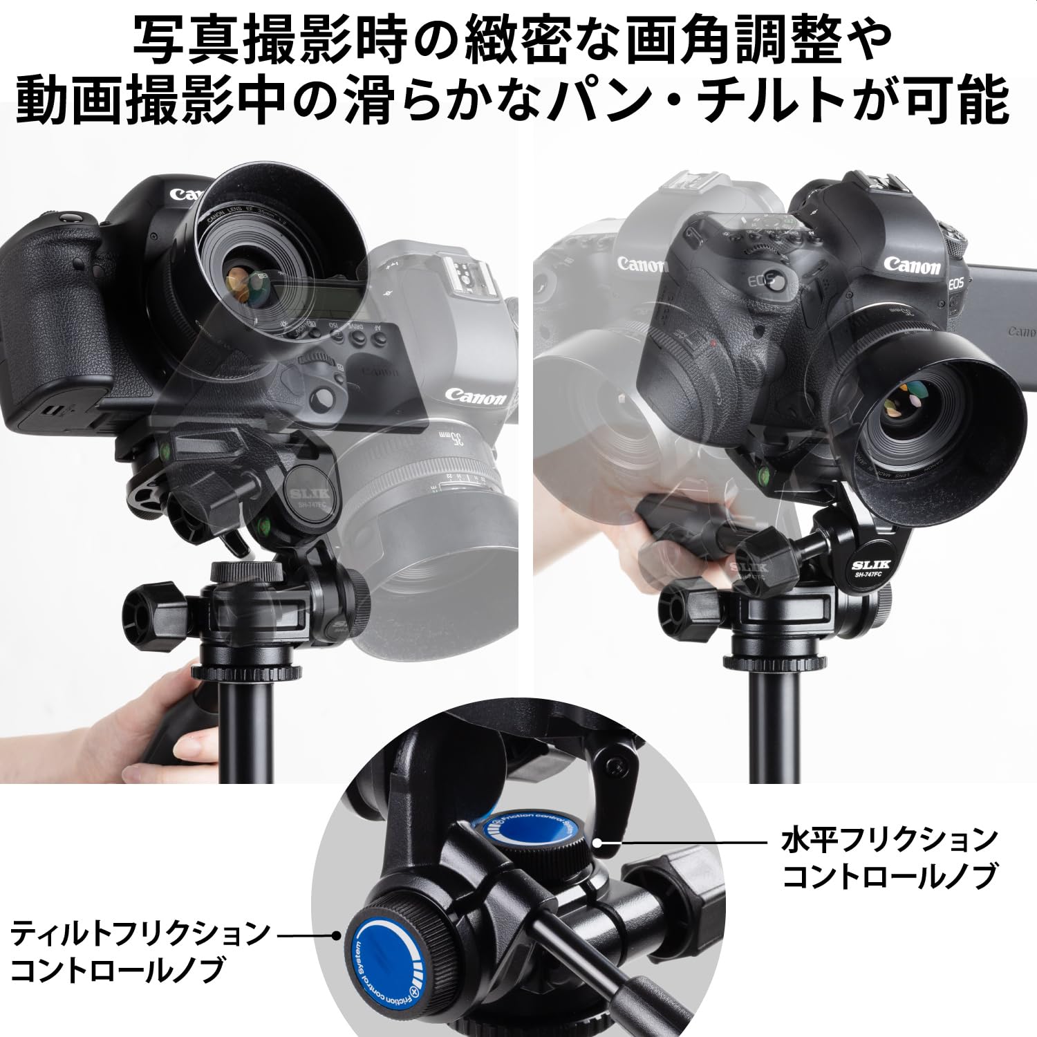 Amazon | 【逆輸入モデル】 SLIK 三脚 PRO AL-324-3WFC ミラーレス